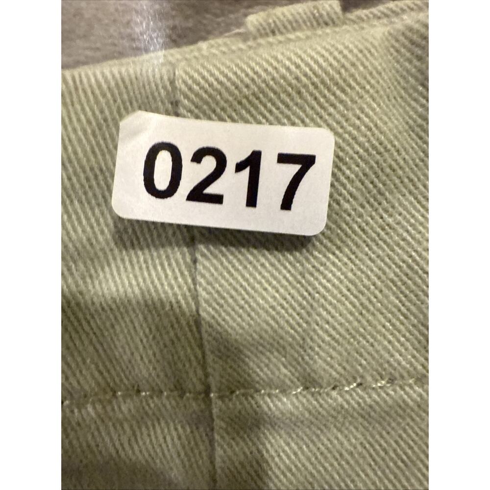 Women's Cherokee Cargo Cropped Light Green Khaki Cotton Pants Size 10 - Picture 10 of 10